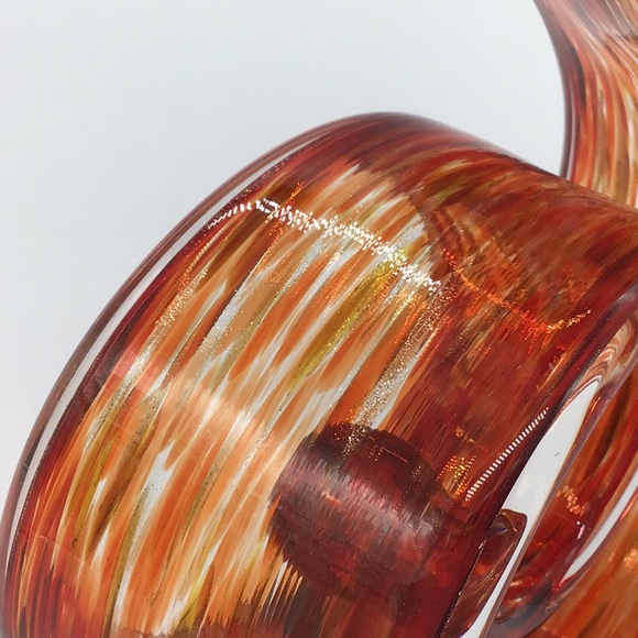 Art Glass Dancing Flame Sculpture Hand Blown - Picture 6 of 6